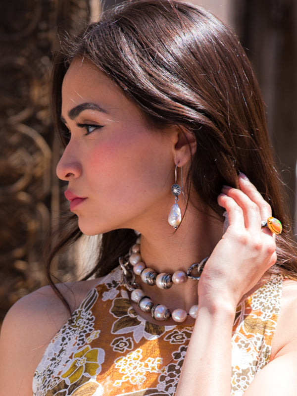 Sterling and Baroque Pearls