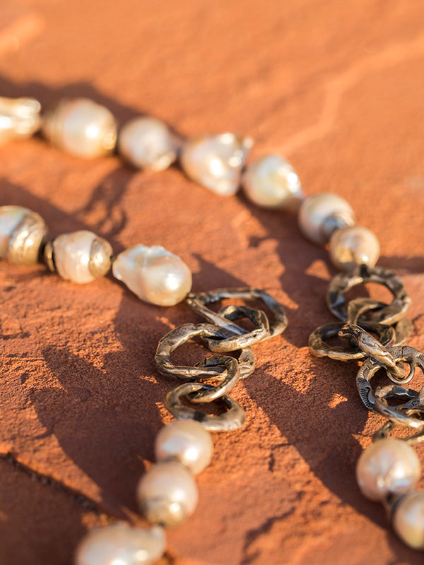 Sterling and Baroque Pearls