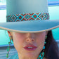 Aqua Santa Fe Beaded Hatband