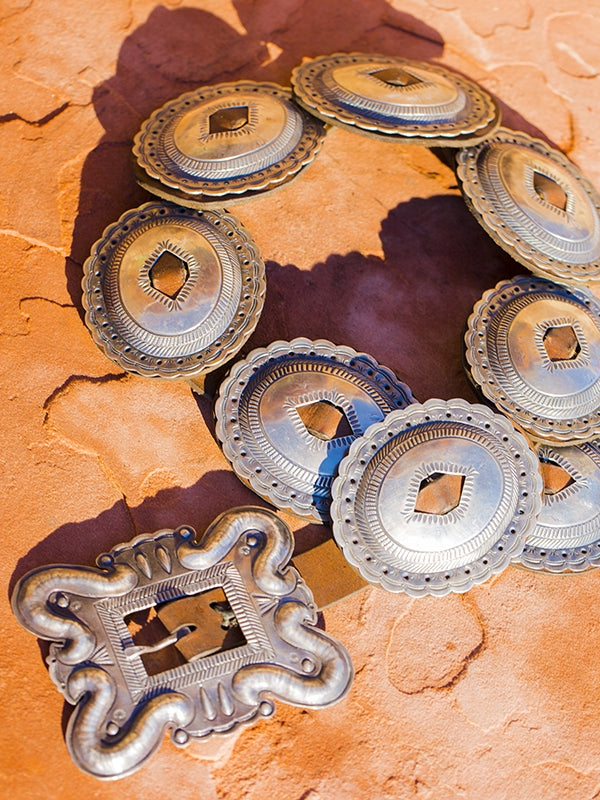 Geraldine Yazzie Concho Belt