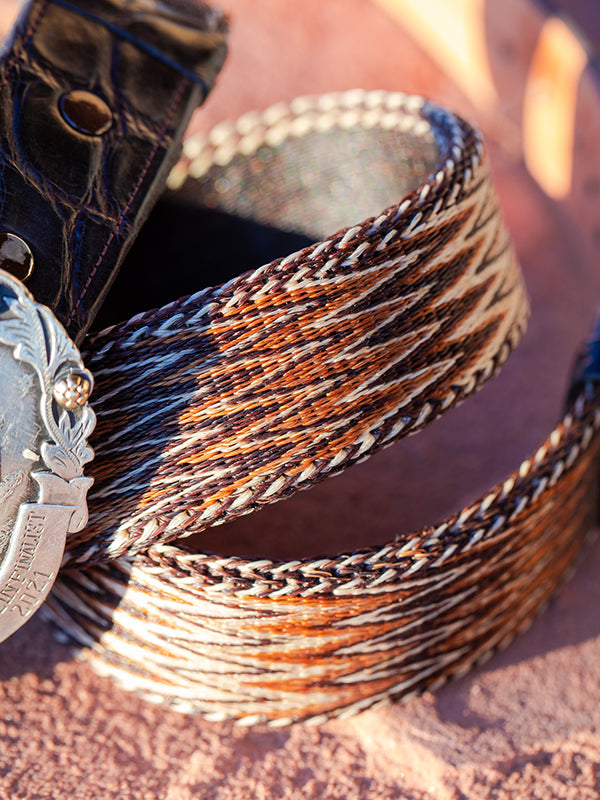 【極美品】高級馬毛ドレスベルト　Horse Hair Belt　USA製/正規品 極美品】高級馬毛ドレスベルト Horse Hair Belt USA製/正規品