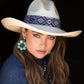 Navy Ultra Beaded Hatband