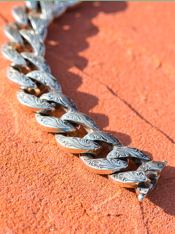 Silver King Link Bracelet