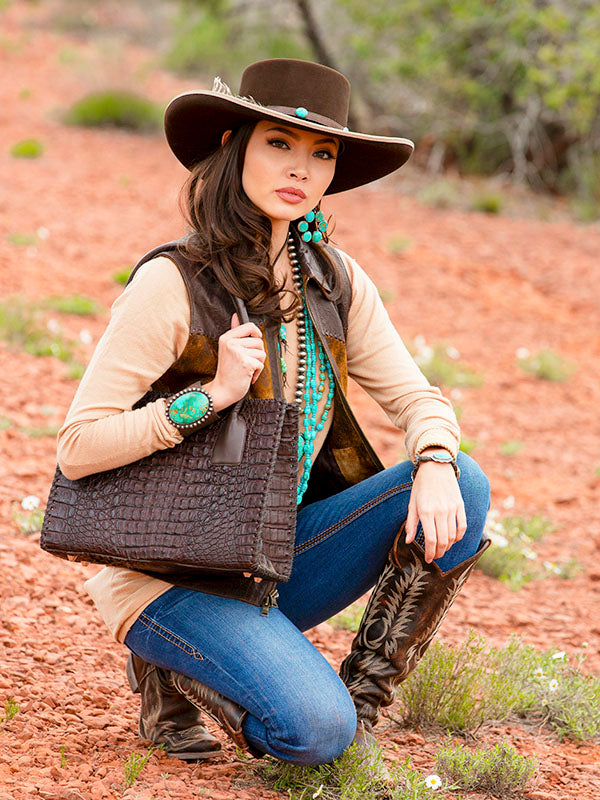 Juan Antonio Caiman Crocodile Purse – Brit West