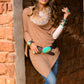 Cashmere and Fox Poncho