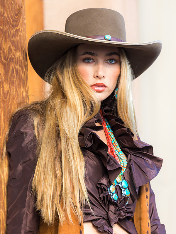 Sky Blue Gambler Hat  Gambler hat, Country style outfits, Cowgirl hats